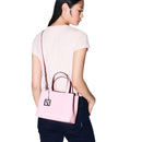 ARMANI EXCHANGE Damenhandtasche mit Schultergurt, glänzende Sonnenuntergangsfarbe, kleine Größe