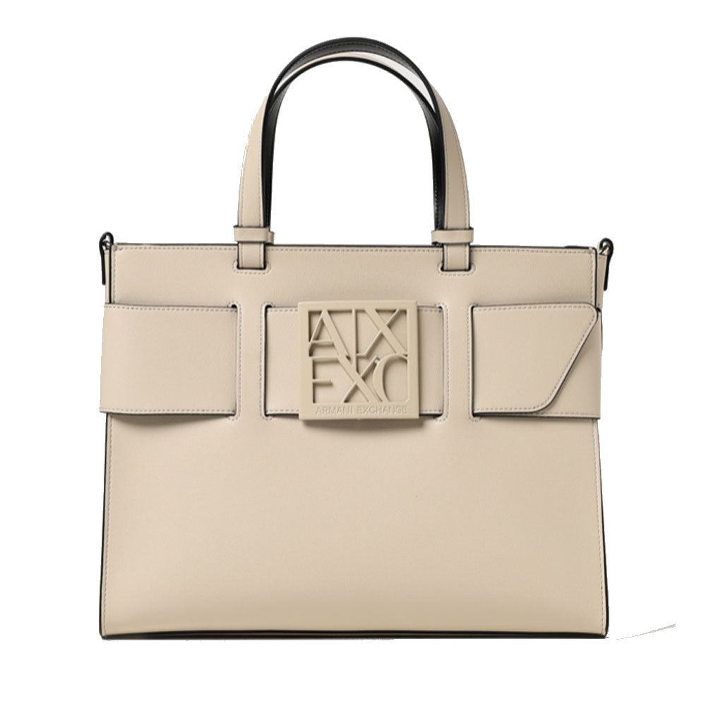 ARMANI EXCHANGE Damenhandtasche, Beige, Große Größe