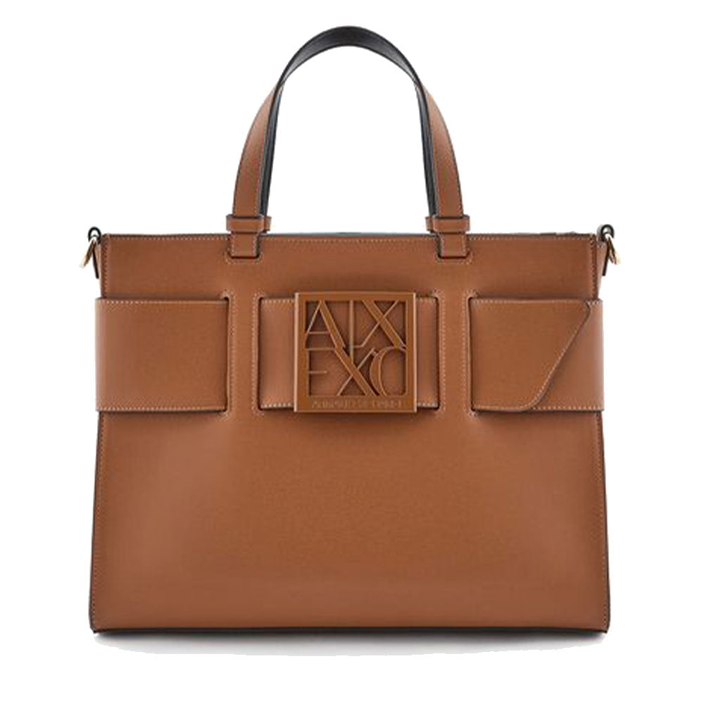 ARMANI EXCHANGE Damenhandtasche, Whiskey-Farbe, große Größe