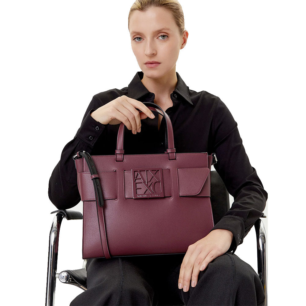 Borsa Donna a Mano ARMANI EXCHANGE colore Groove Misura Grande