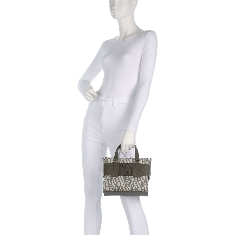 Borsa Donna a Mano con Tracolla ARMANI EXCHANGE colore Sand - Savanna Misura Piccola