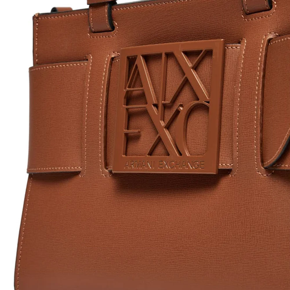 Borsa Donna a Mano ARMANI EXCHANGE Colore Marrone Misura Piccola