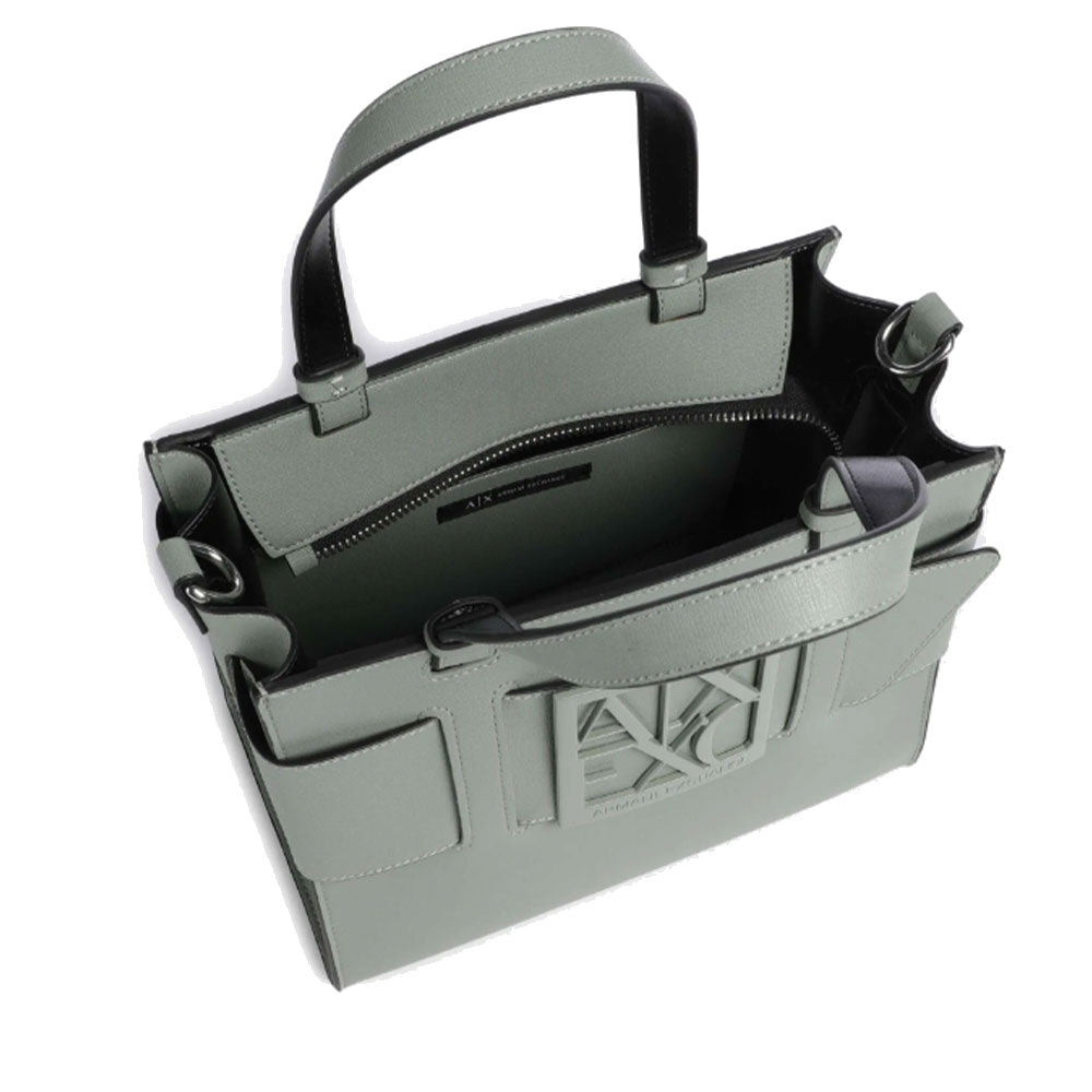 ARMANI EXCHANGE Damen Handtasche Farbe Salbeigrün Kleine Größe