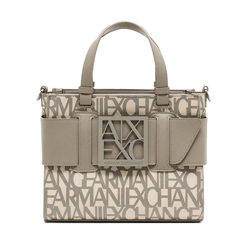 Borsa Donna a Mano con Tracolla ARMANI EXCHANGE colore Sound Sand - Brown Bass Misura Piccola
