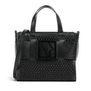 ARMANI EXCHANGE Gewebte Damenhandtasche, Schwarz, Kleine Größe