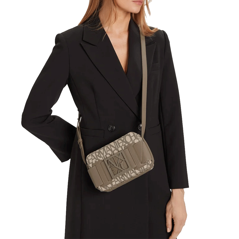 Borsa Donna a Tracolla ARMANI EXCHANGE colore Sound Sand - Brown Bass