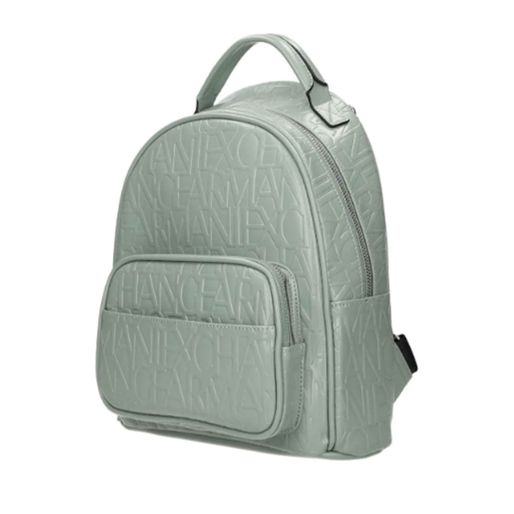 Zaino Donna ARMANI EXCHANGE Con Logo Impresso Chiuso con Zip colore Sage