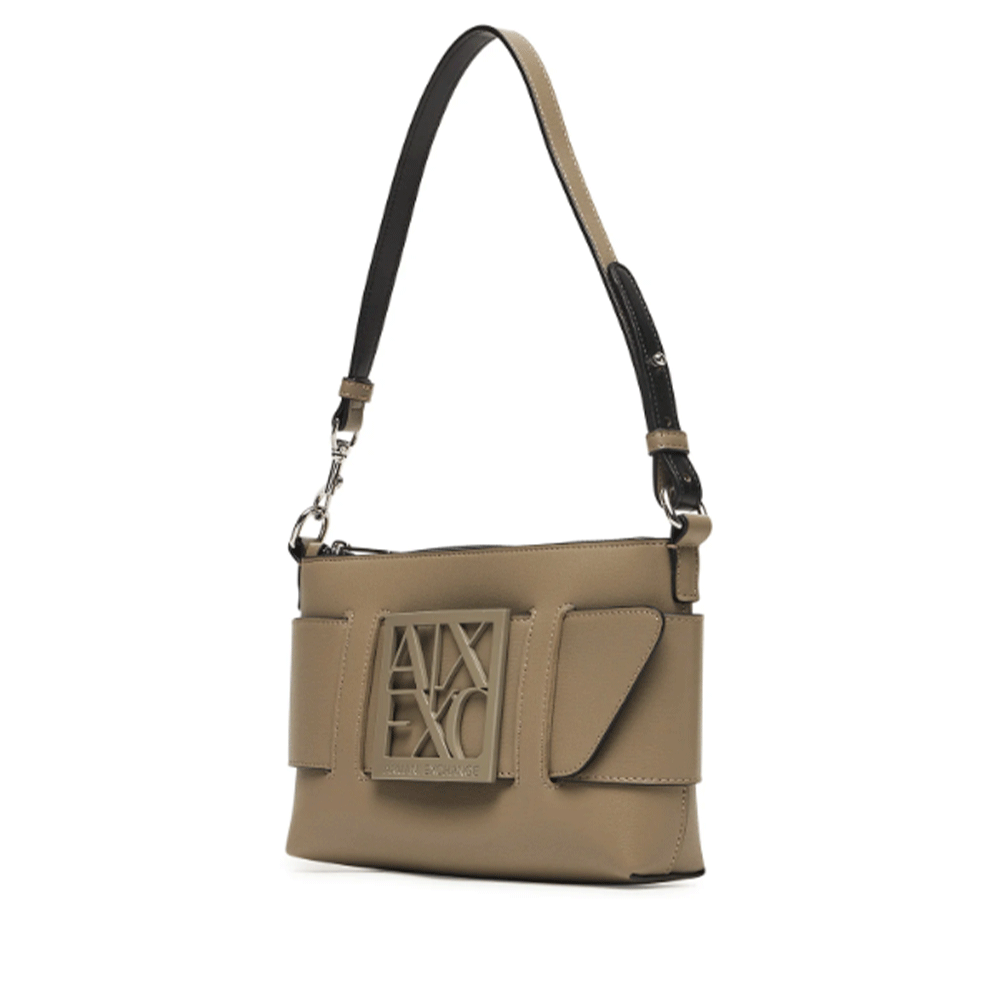 Borsa Donna Hobo Mini a Spalla ARMANI EXCHANGE Colore Brown Bass