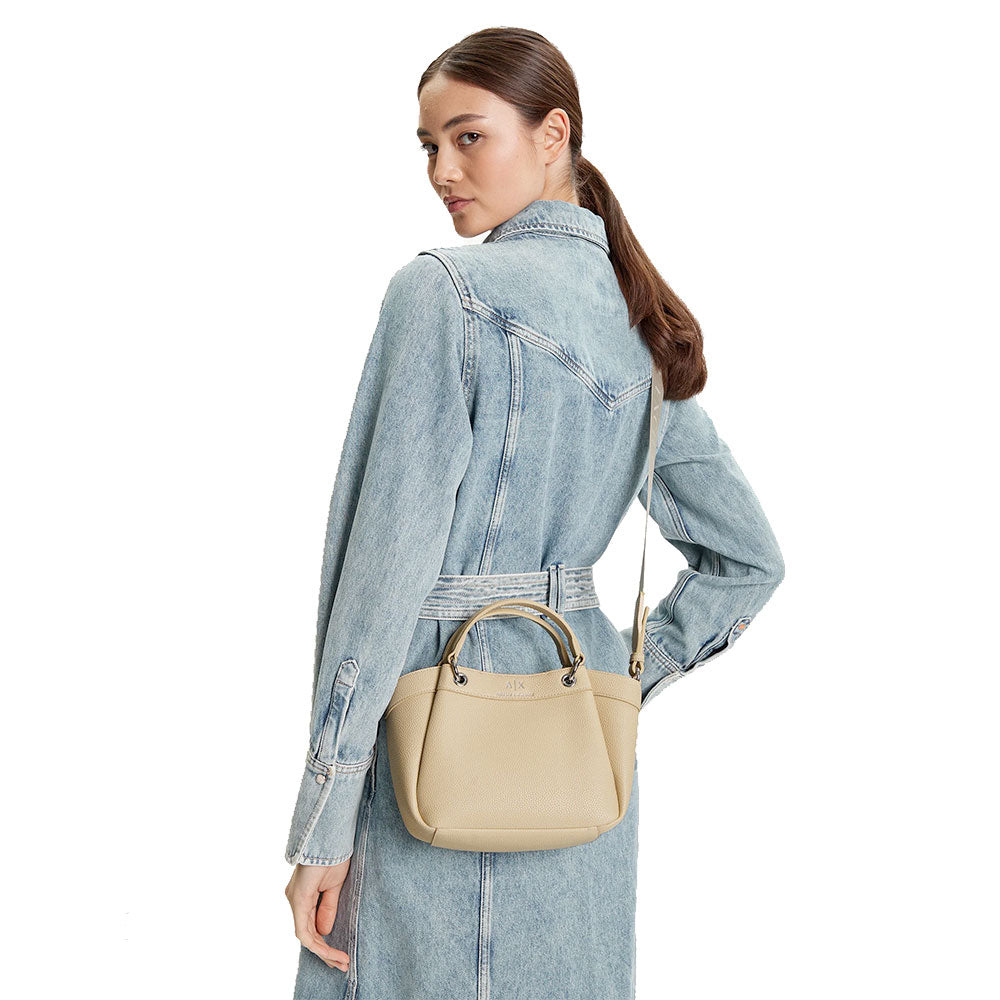 Borsa Donna a Mano con Tracolla Logata ARMANI EXCHANGE Colore Valley Misura Piccola