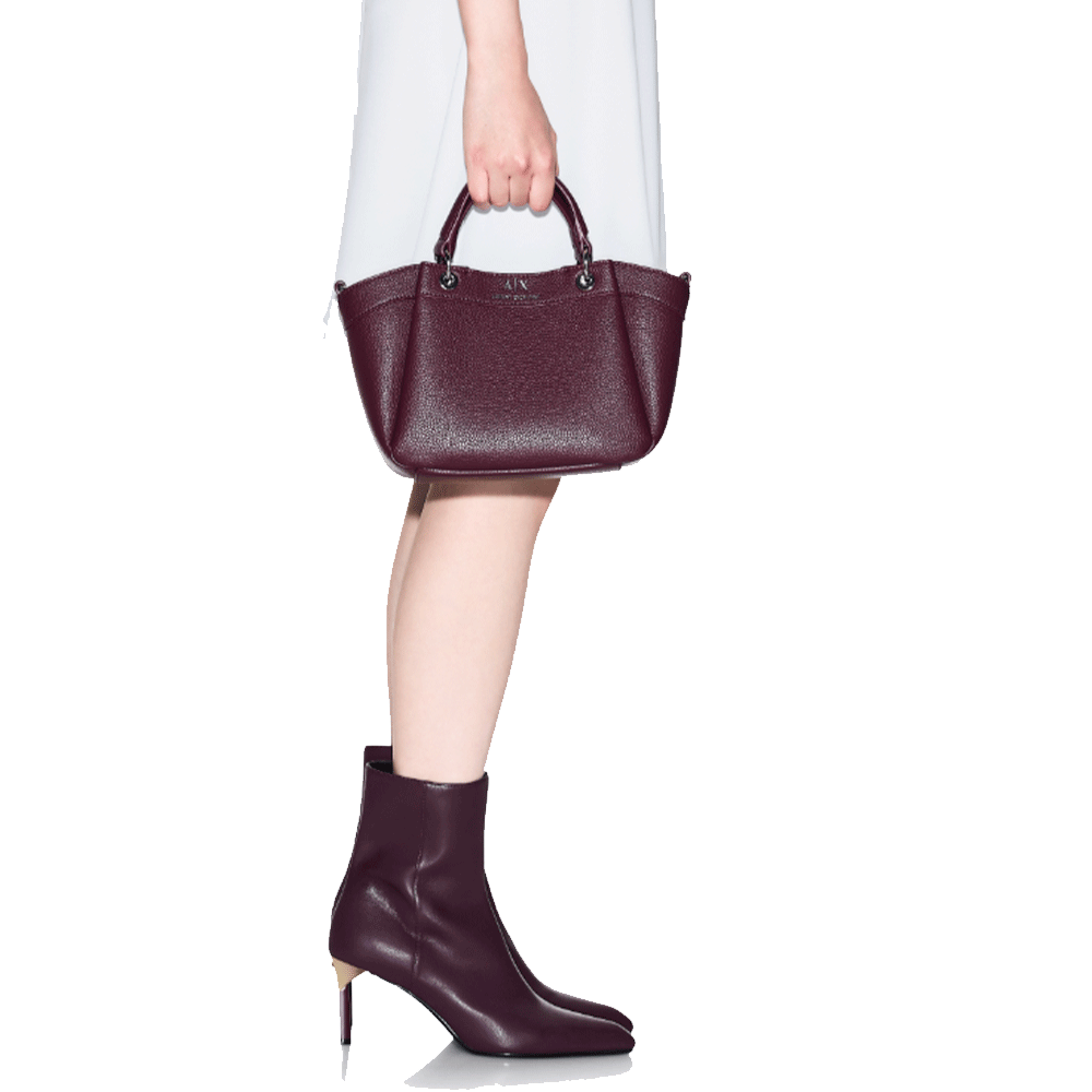 Borsa Donna a Mano con Tracolla Logata ARMANI EXCHANGE Colore Groove Misura Piccola