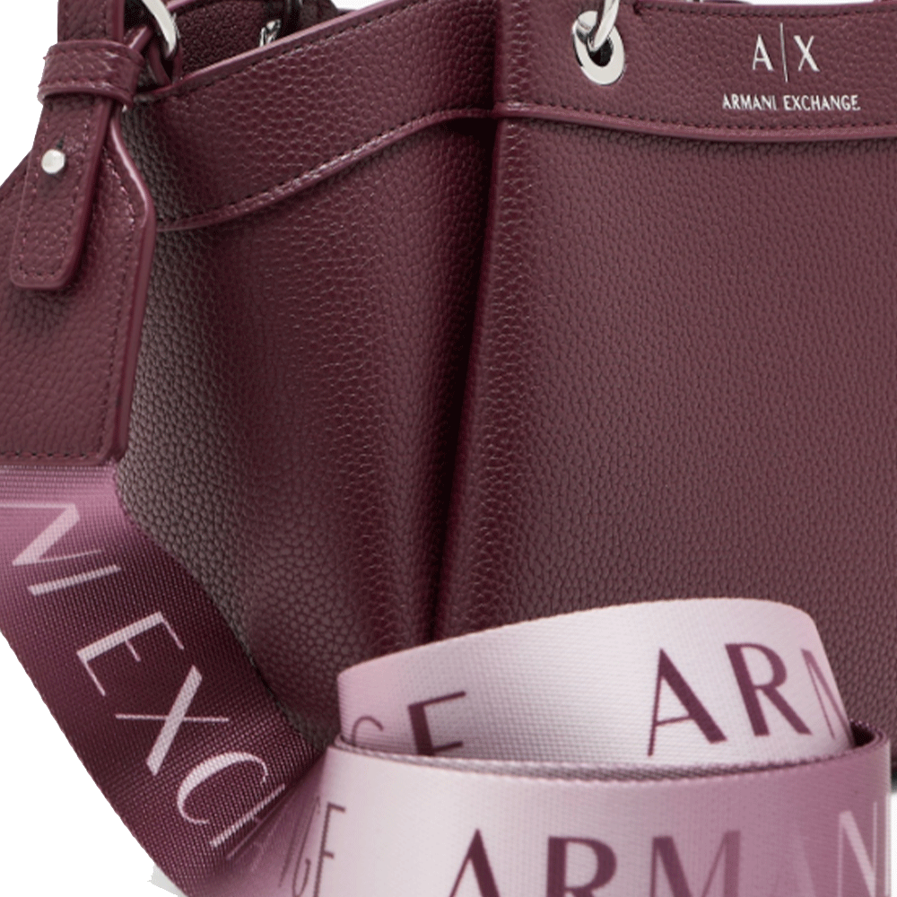 Borsa Donna a Mano con Tracolla Logata ARMANI EXCHANGE Colore Groove Misura Piccola
