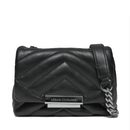 Borsa Donna a Tracolla Chiusa con Patta e Clip ARMANI EXCHANGE Colore Nero