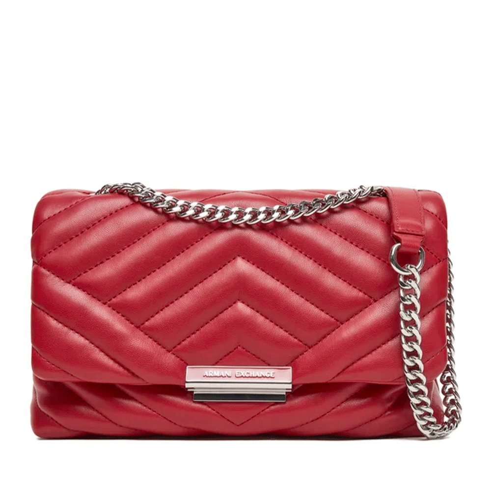 Borsa Donna Hobo a Spalla e Tracolla ARMANI EXCHANGE Colore Red Dahlia