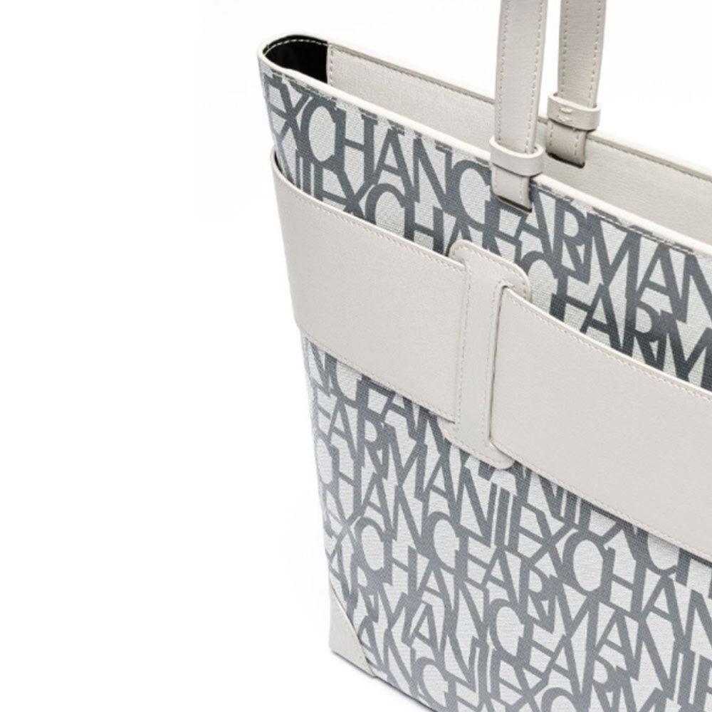 Borsa Donna Shopper a Spalla ARMANI EXCHANGE Colore Off White - Grey