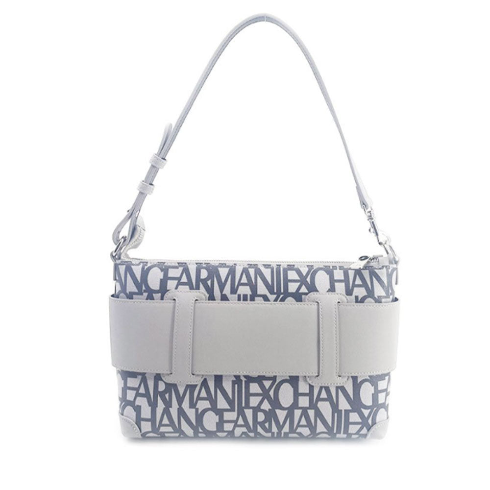 Borsa Donna Hobo a Spalla ARMANI EXCHANGE Colore Off White - Grey