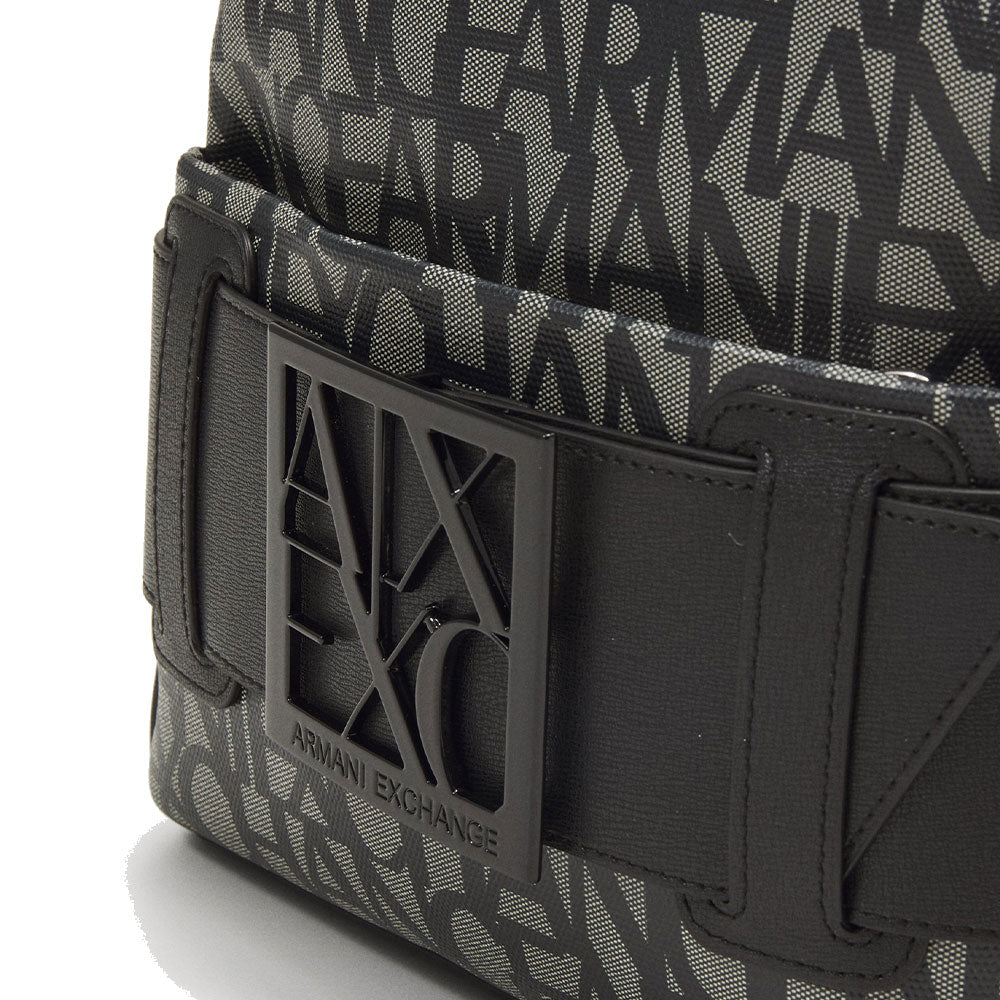 ARMANI EXCHANGE Damenrucksack Logo geschlossen mit Reißverschluss Farbe Beige - Schwarz