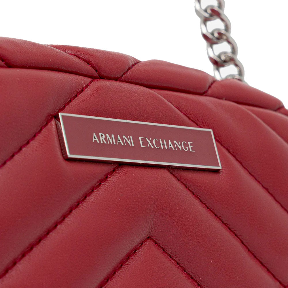 Borsa Donna a Tracolla Chiusa con Zip ARMANI EXCHANGE Colore Red Dahlia