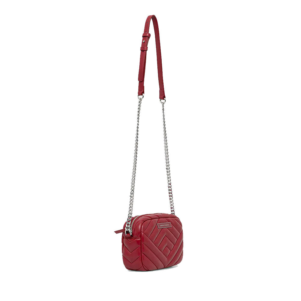 Borsa Donna a Tracolla Chiusa con Zip ARMANI EXCHANGE Colore Red Dahlia