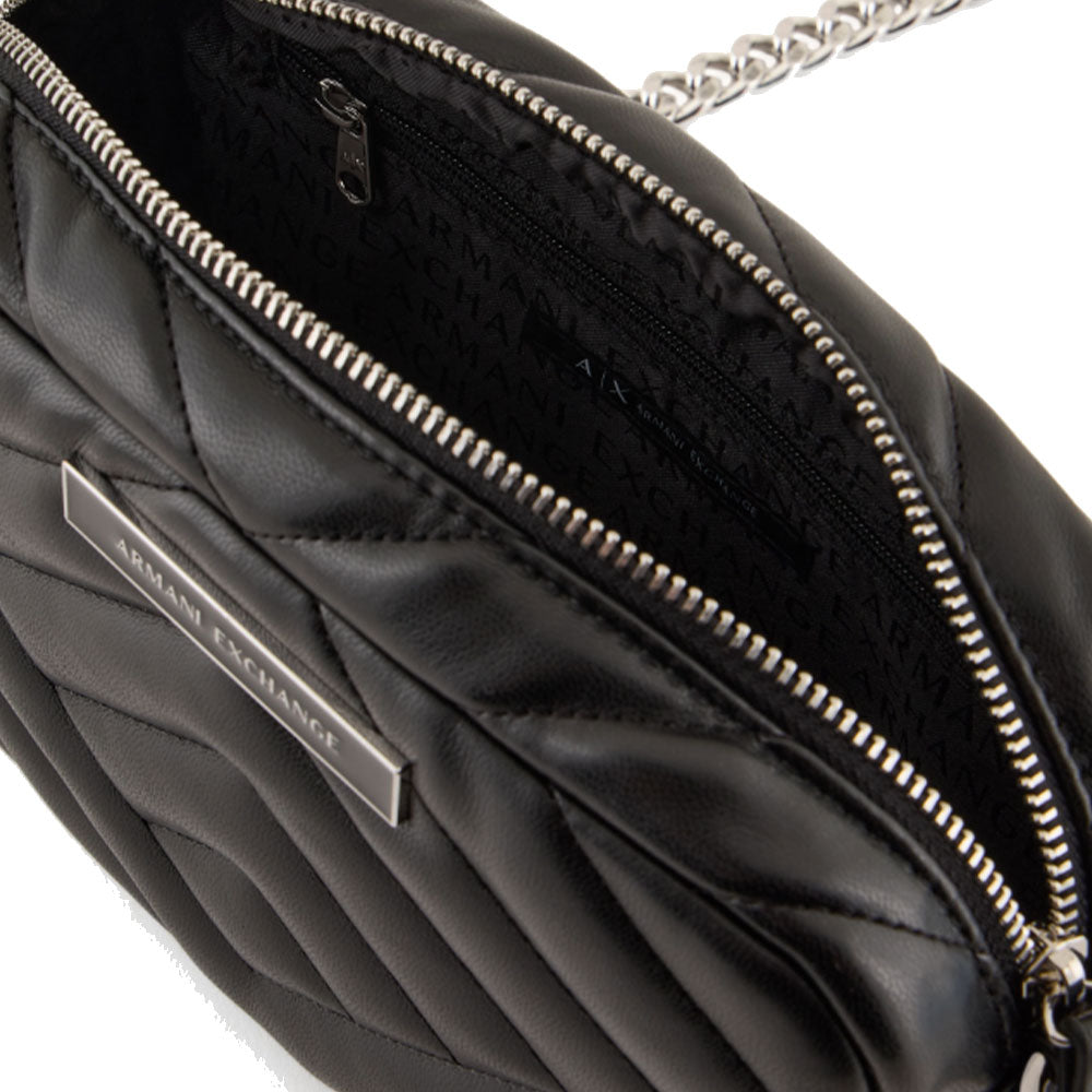 Borsa Donna a Tracolla Chiusa con Zip ARMANI EXCHANGE Colore Nero