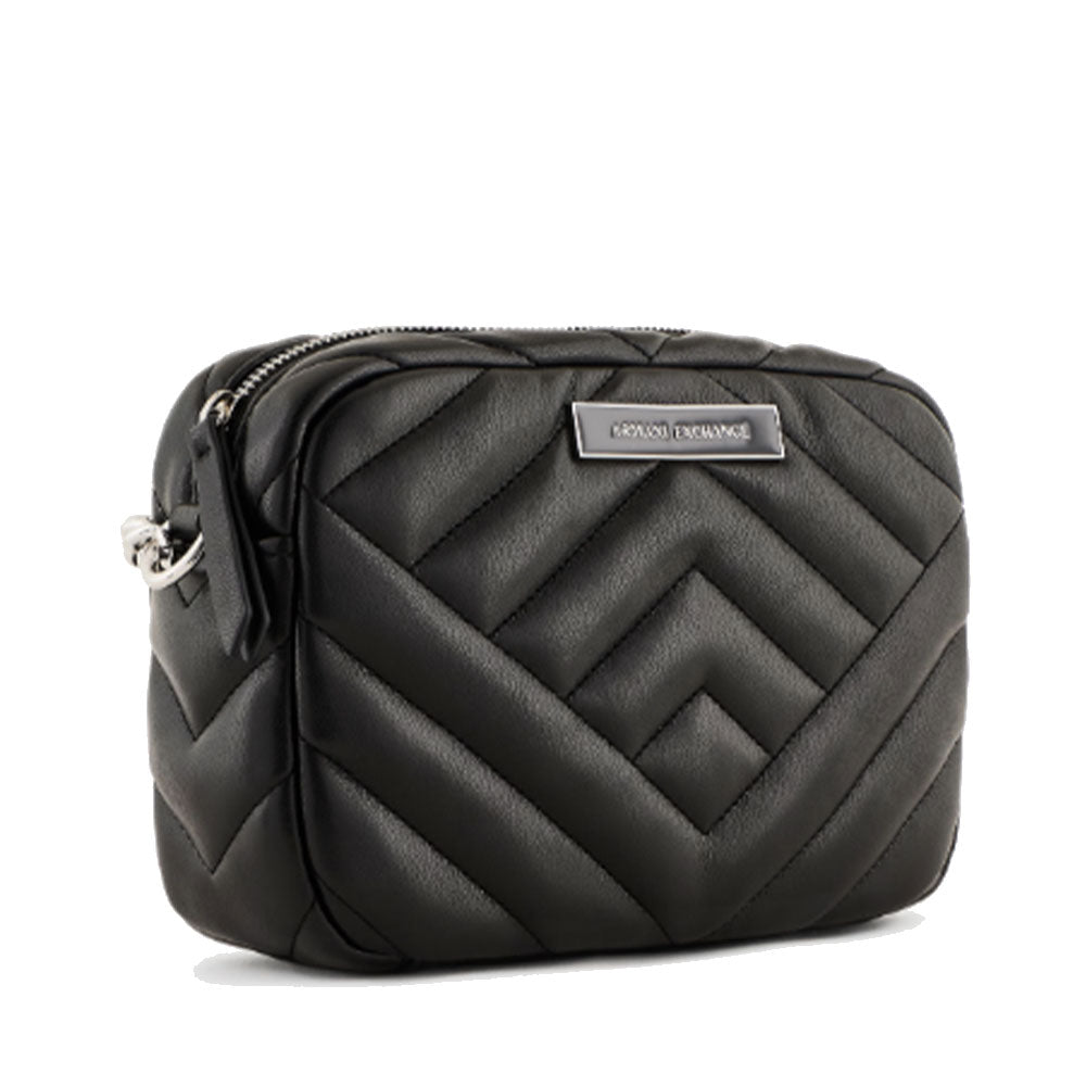 Borsa Donna a Tracolla Chiusa con Zip ARMANI EXCHANGE Colore Nero