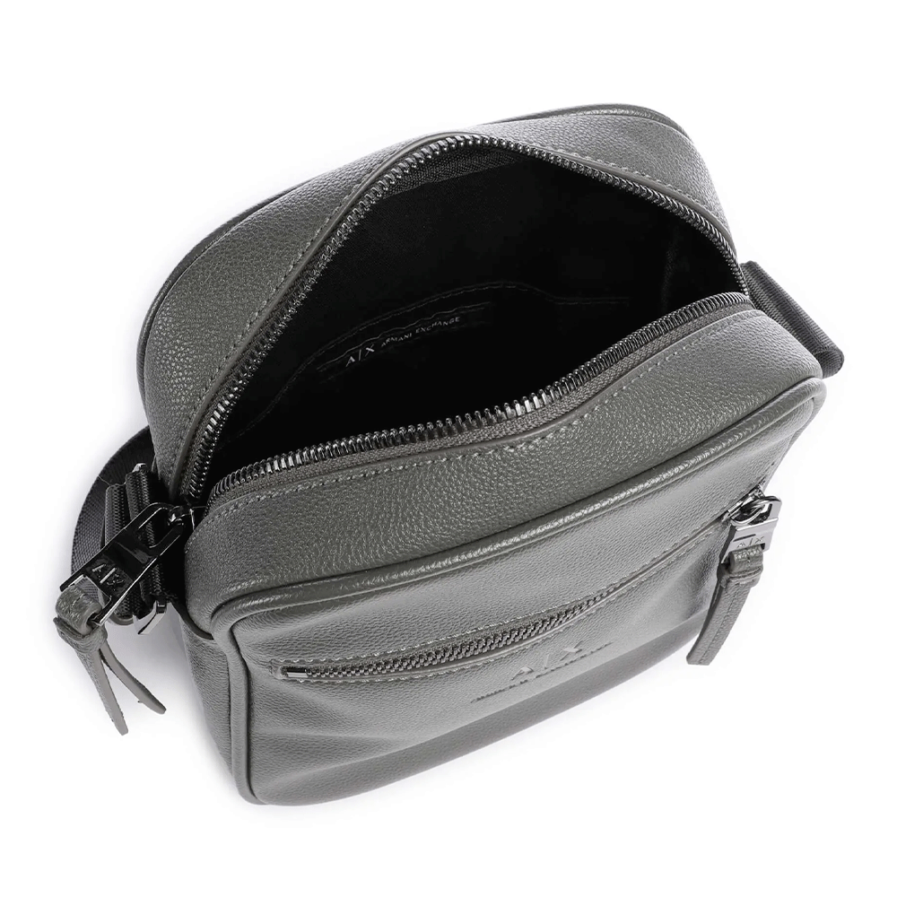 Borsello Uomo Armani Exchange Colore Sage Chiuso Con Zip