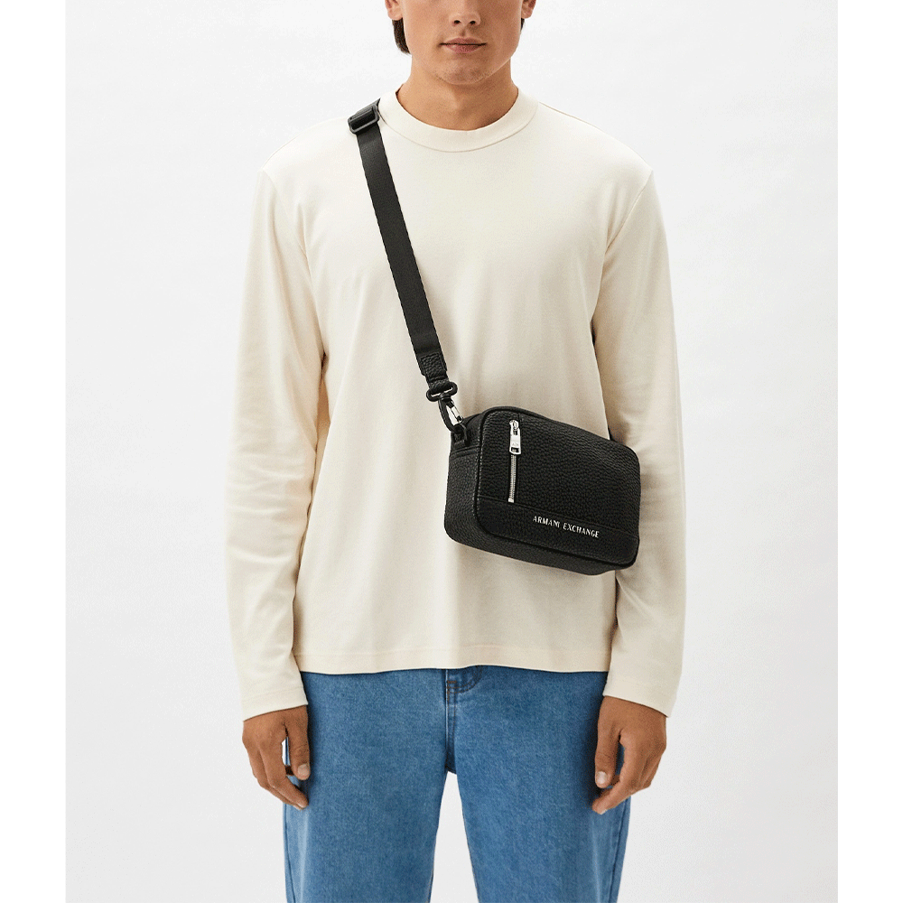 Borsello Uomo Orizzontale Armani Exchange Colore Nero Linea Capri