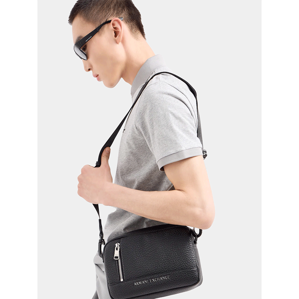 Borsello Uomo Orizzontale Armani Exchange Colore Nero Linea Capri