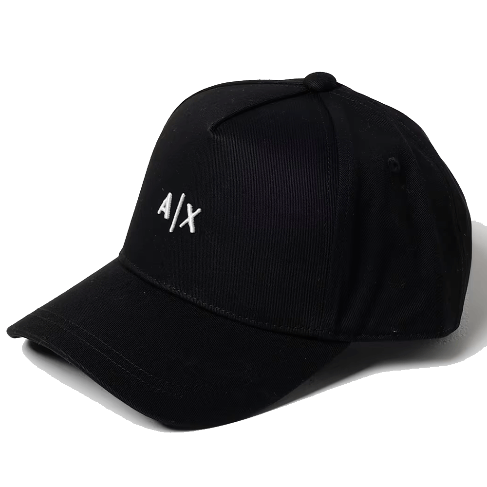 Cappello da Baseball ARMANI EXCHANGE Colore Nero - Bianco con Logo Ricamato