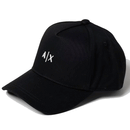 Cappello da Baseball ARMANI EXCHANGE Colore Nero - Bianco con Logo Ricamato