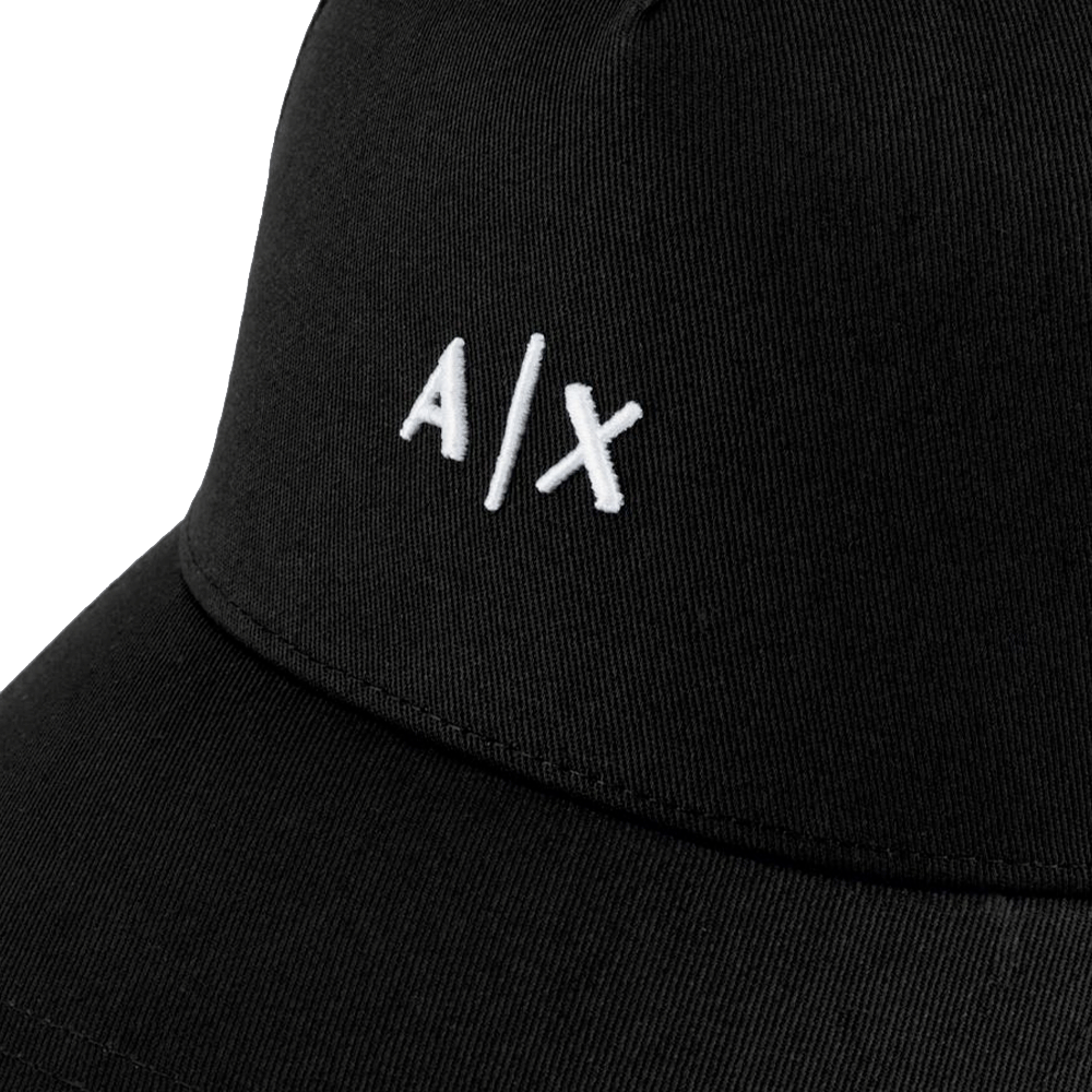 Cappello da Baseball ARMANI EXCHANGE Colore Nero - Bianco con Logo Ricamato