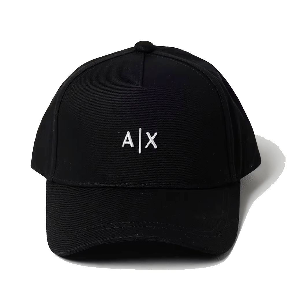 Cappello da Baseball ARMANI EXCHANGE Colore Nero - Bianco con Logo Ricamato