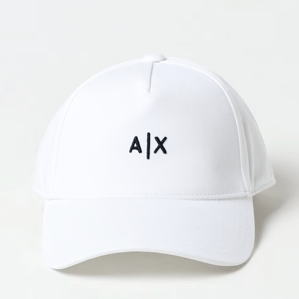 Cappello da Baseball ARMANI EXCHANGE Colore Bianco con Logo Ricamato
