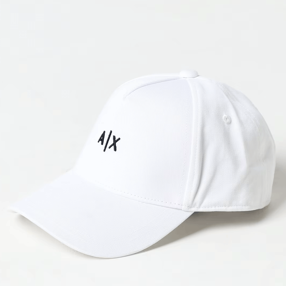 Cappello da Baseball ARMANI EXCHANGE Colore Bianco con Logo Ricamato
