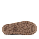 Stivaletti Imbottiti Platform in Tessuto Sintetico con Bordo in Eco Pelliccia color Khaki