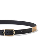 Cintura Reversibile Donna 1A Classe Alviero Martini linea Windy City Nero e Geo Classic A460