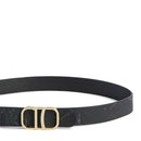 Cintura Reversibile Donna 1A Classe Alviero Martini linea Folk Geo Night e Nero A557