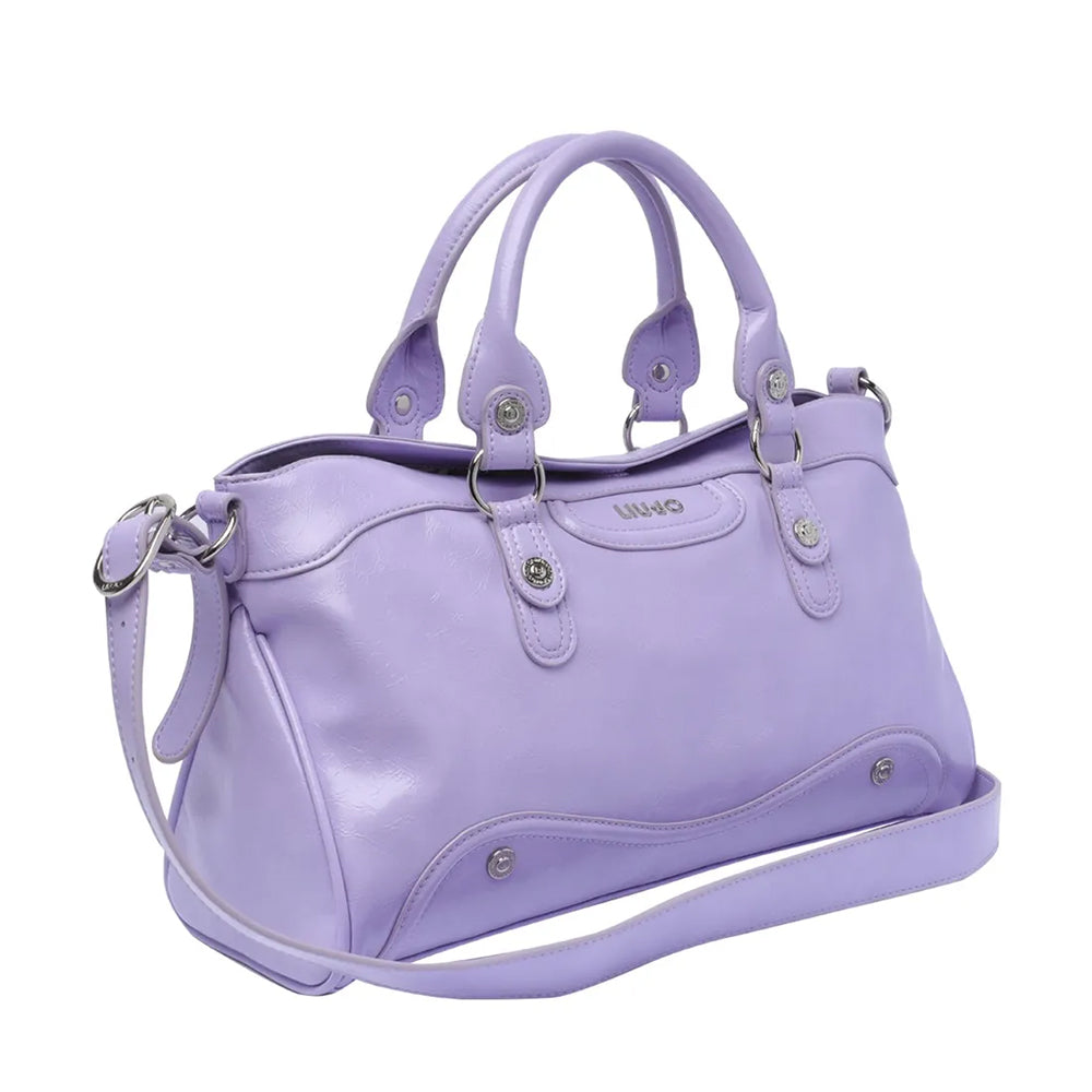 LIU JO Seidenglänzende Damenhandtasche in der Farbe Wisteria