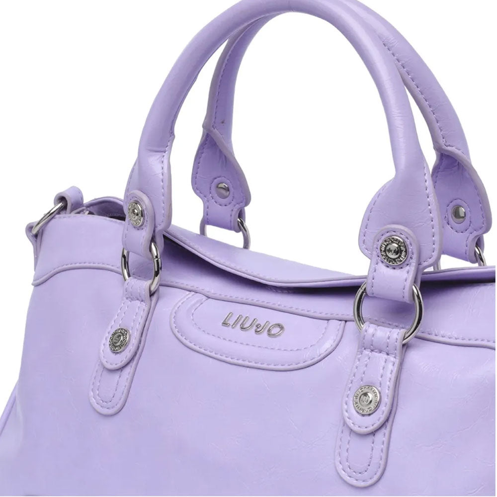 LIU JO Seidenglänzende Damenhandtasche in der Farbe Wisteria