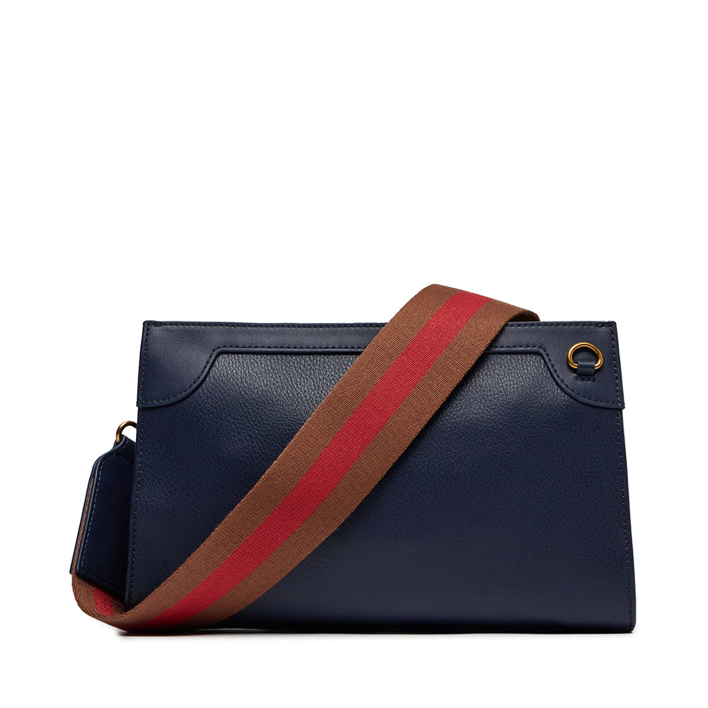 LIU JO Zweifarbige Damen-Clutch mit Schultergurt in Kleidblau