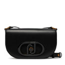 LIU JO Schwarze Damen-Umhängetasche mit Maxi-Logo
