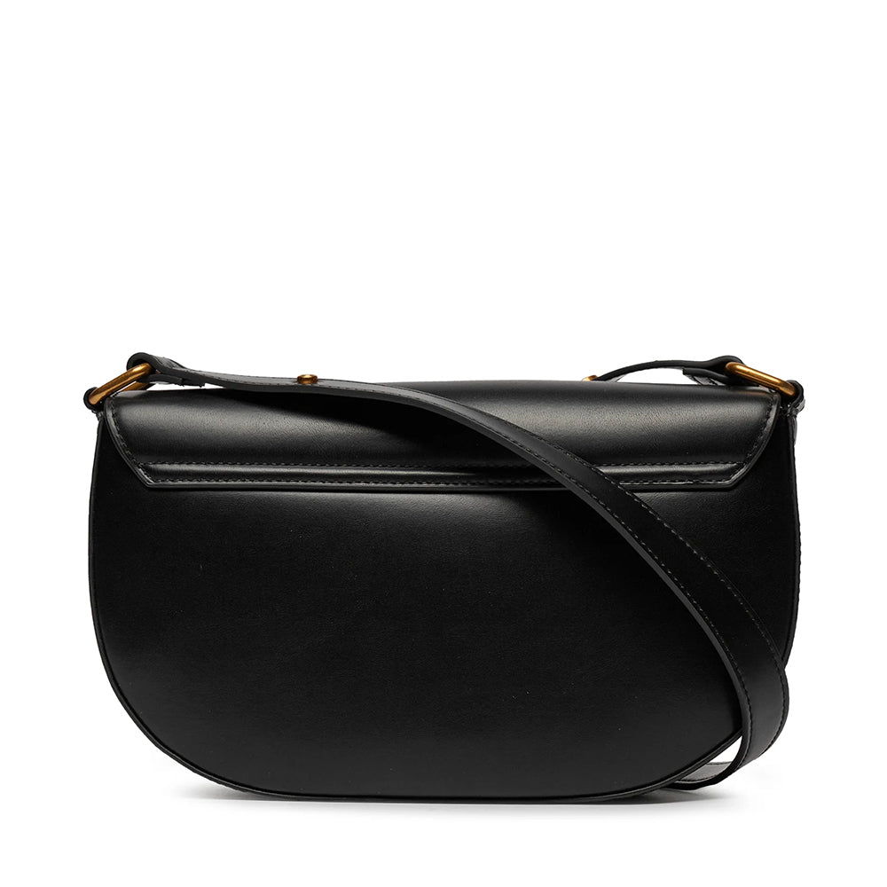 LIU JO Schwarze Damen-Umhängetasche mit Maxi-Logo