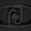 LIU JO Schwarze Damen-Umhängetasche mit Maxi-Logo