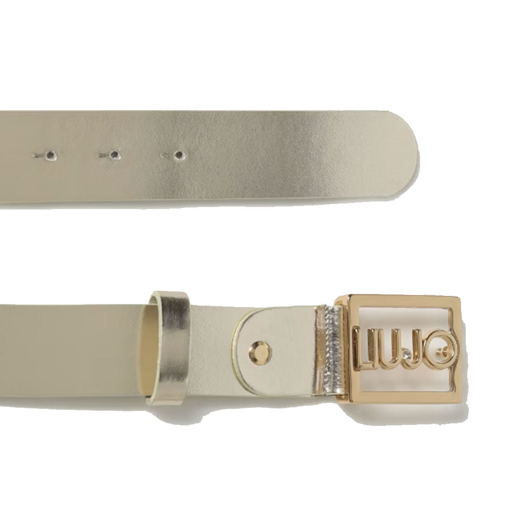 Damengürtel H 3,5 cm LIU JO aus goldenem Leder