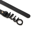 LIU JO Damengürtel H 2,5 cm aus schwarzem Leder