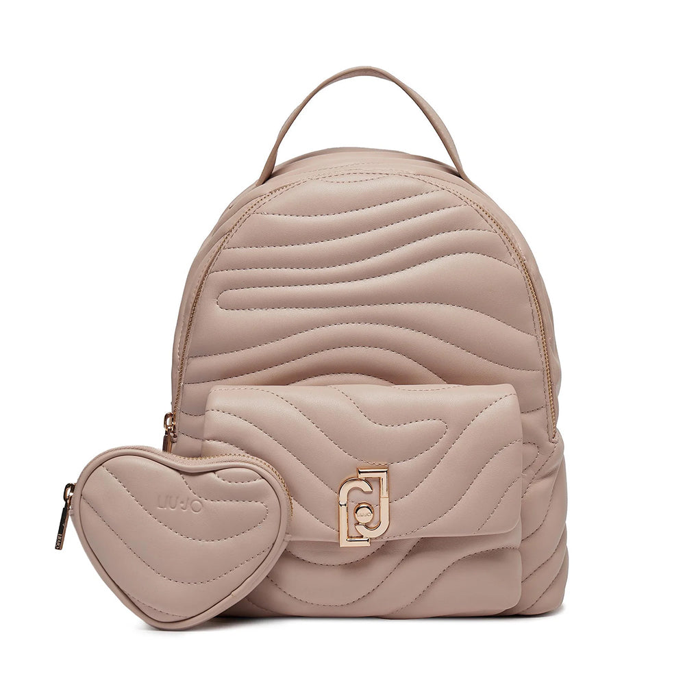 LIU JO Better Damenrucksack Quilted Meg Rose mit Charm