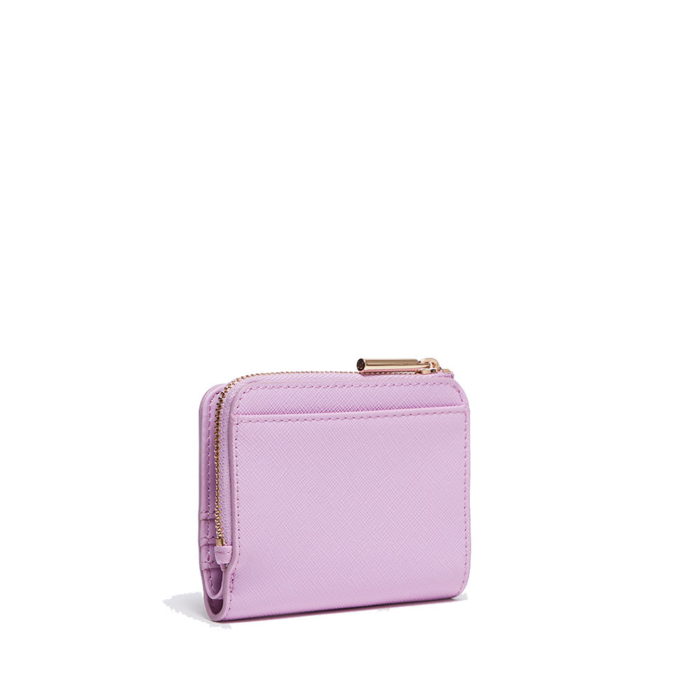 Porta Carte con Zip e Bottone LIU JO Better Rosa Lavanda