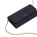 LIU JO Better Damen-Clutch mit Schultergurt, Schwarz