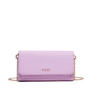 LIU JO Better Damen-Clutch mit Schultergurt, rosa und lavendelfarben