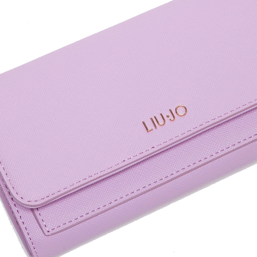 LIU JO Better Damen-Clutch mit Schultergurt, rosa und lavendelfarben