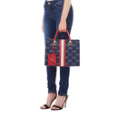 LIU JO Damen Handtasche aus Denim-Jacquard Farbe Blue Denim